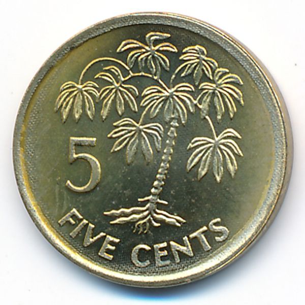 Сейшелы, 5 центов (2007 г.)