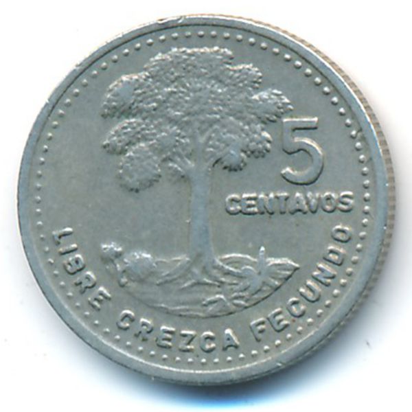 Гватемала, 5 сентаво (1991 г.)