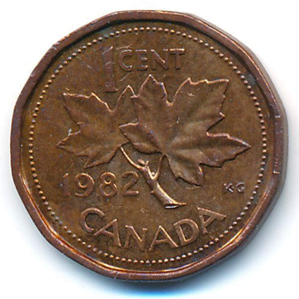 Канада, 1 цент (1982 г.)