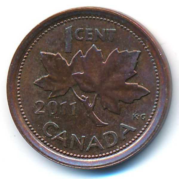 Канада, 1 цент (2011 г.)