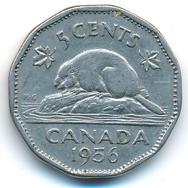 Канада, 5 центов (1956 г.)