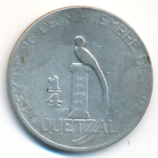 Гватемала, 1/4 кетсаля (1925 г.)