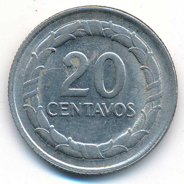 Колумбия, 20 сентаво (1968 г.)