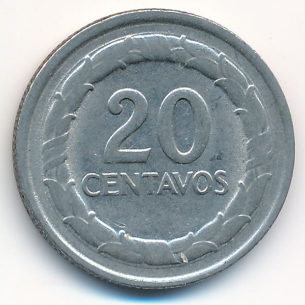 Колумбия, 20 сентаво (1968 г.)