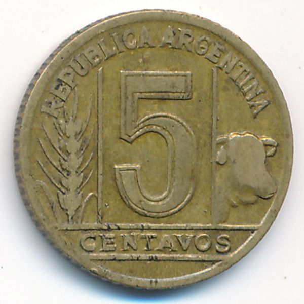 Аргентина, 5 сентаво (1944 г.)