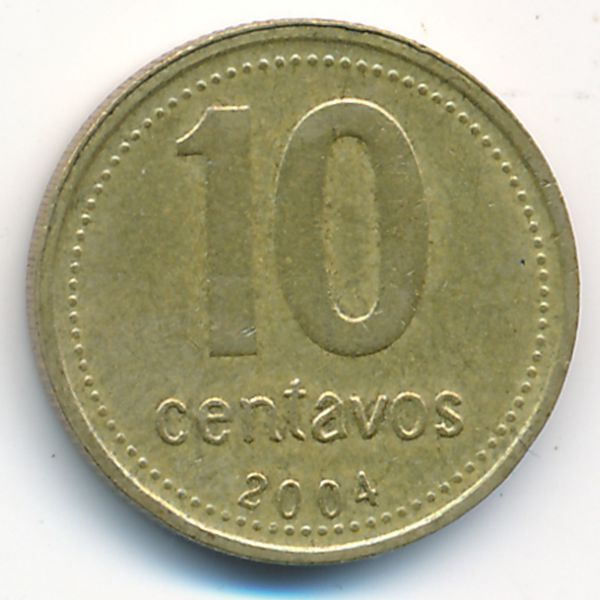 Аргентина, 10 сентаво (2004 г.)