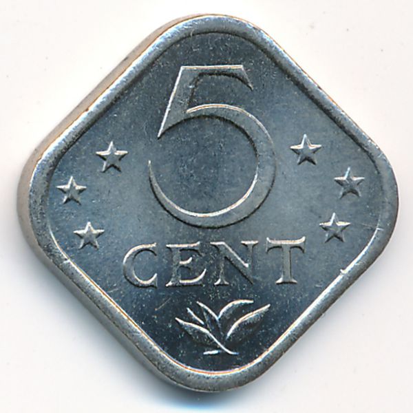 Антильские острова, 5 центов (1978 г.)
