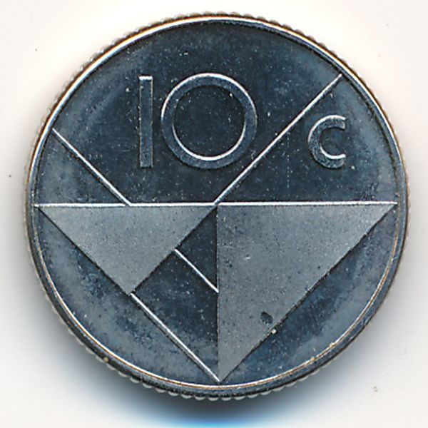 Аруба, 10 центов (1986 г.)