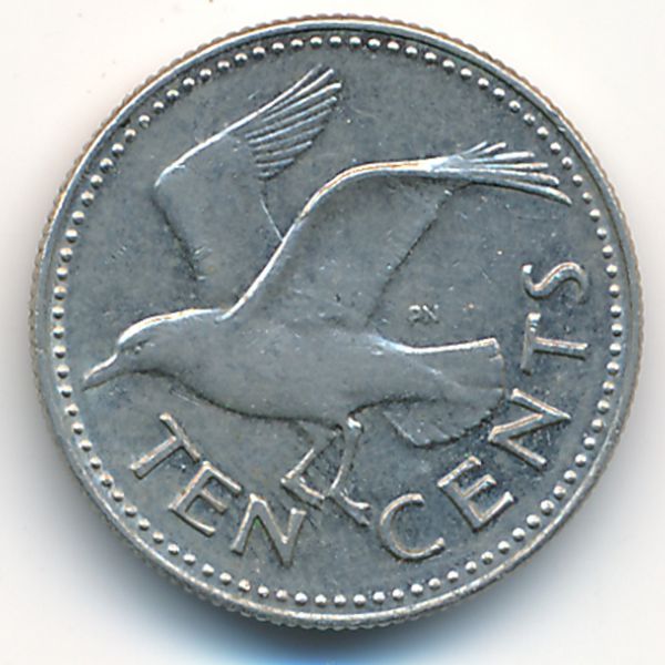 Барбадос, 10 центов (1987 г.)
