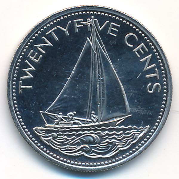 Багамские острова, 25 центов (2005 г.)