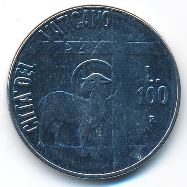 Ватикан, 100 лир (1984 г.)