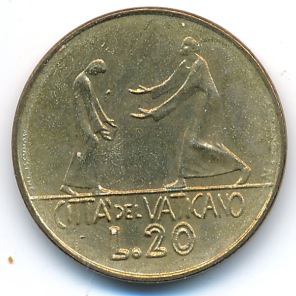 Ватикан, 20 лир (1978 г.)