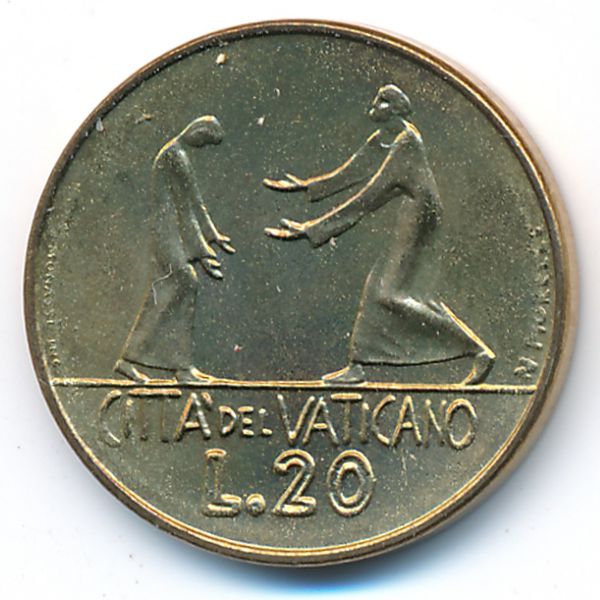 Ватикан, 20 лир (1978 г.)