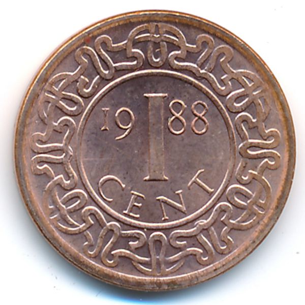 Суринам, 1 цент (1988 г.)