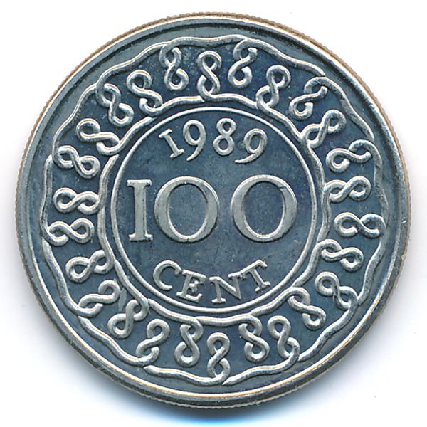 Суринам, 100 центов (1989 г.)
