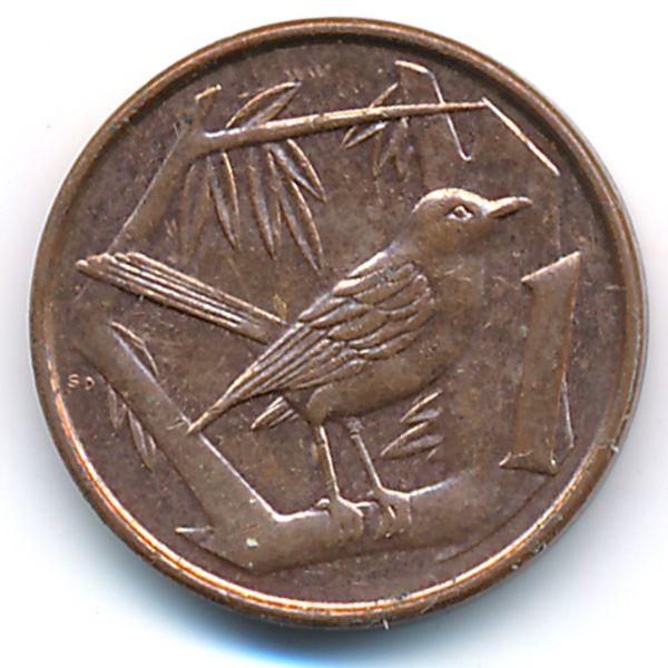 Каймановы острова, 1 цент (1992 г.)
