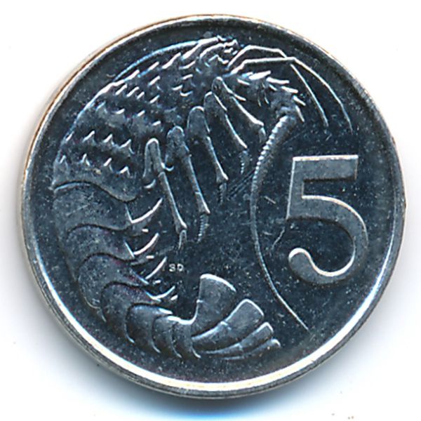 Каймановы острова, 5 центов (1996 г.)