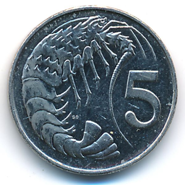 Каймановы острова, 5 центов (2002 г.)