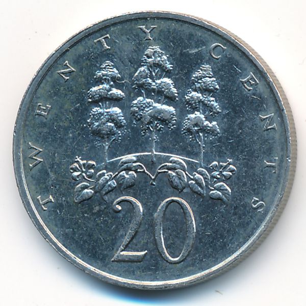 Ямайка, 20 центов (1989 г.)