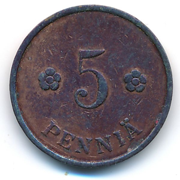Финляндия, 5 пенни (1939 г.)