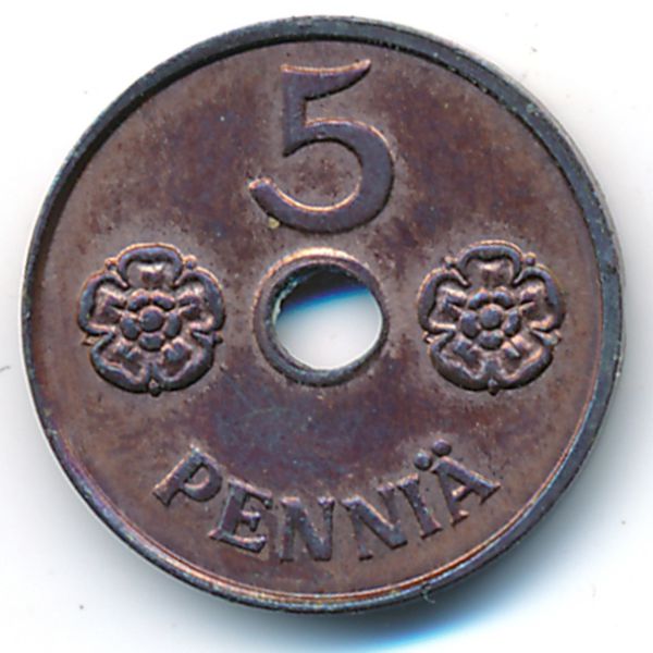 Финляндия, 5 пенни (1943 г.)