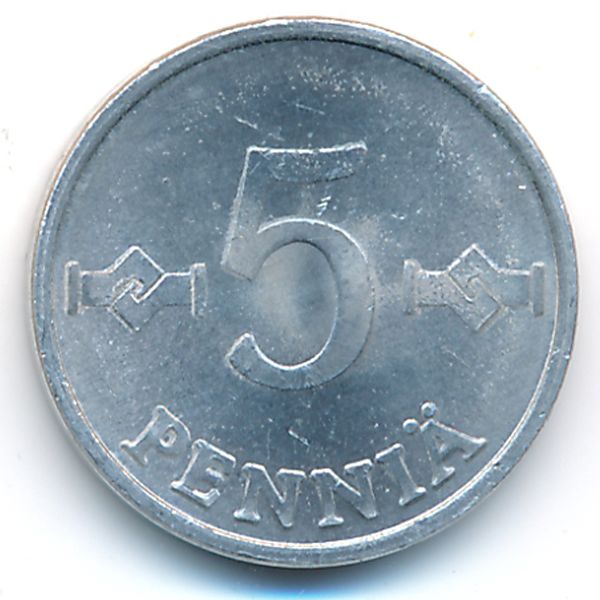 Финляндия, 5 пенни (1980 г.)