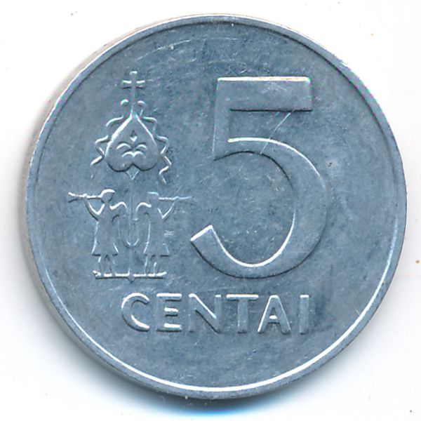 Литва, 5 центов (1991 г.)