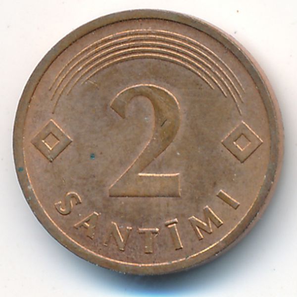 Латвия, 2 сантима (1992 г.)