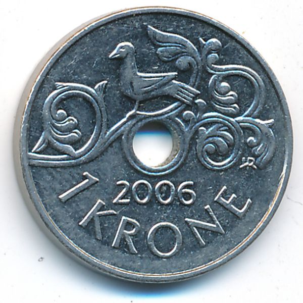 Норвегия, 1 крона (2006 г.)