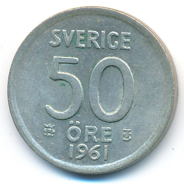 Швеция, 50 эре (1961 г.)
