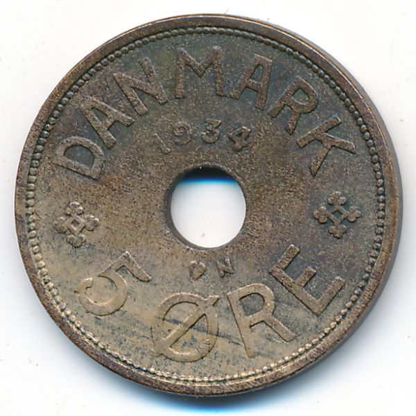 Дания, 5 эре (1934 г.)