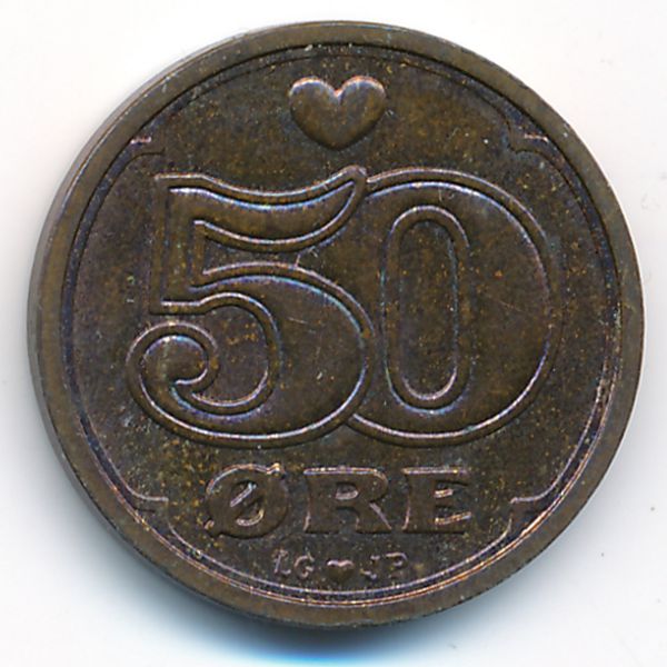 Дания, 50 эре (1993 г.)