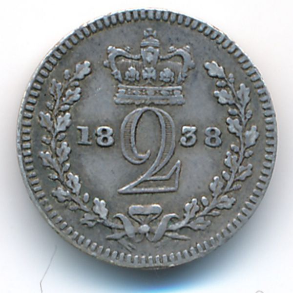 Великобритания, 2 пенса (1838 г.)