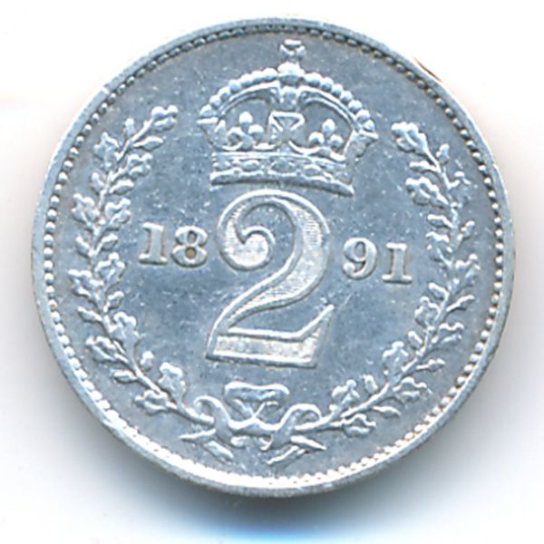 Великобритания, 2 пенса (1891 г.)