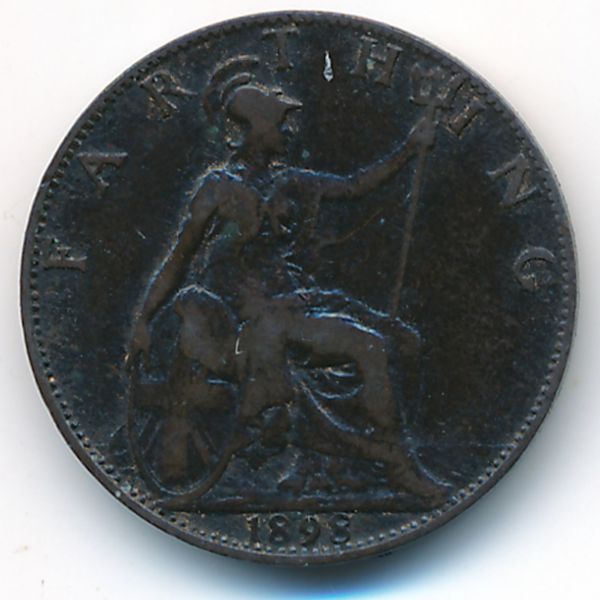 Великобритания, 1 фартинг (1898 г.)