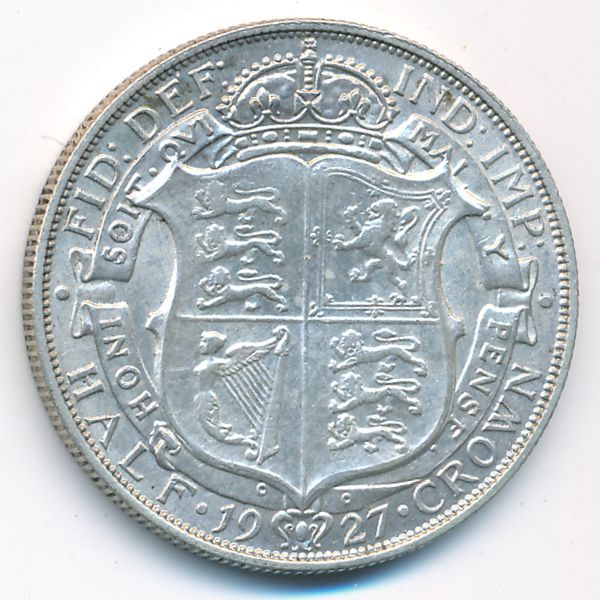 Великобритания, 1/2 кроны (1927 г.)