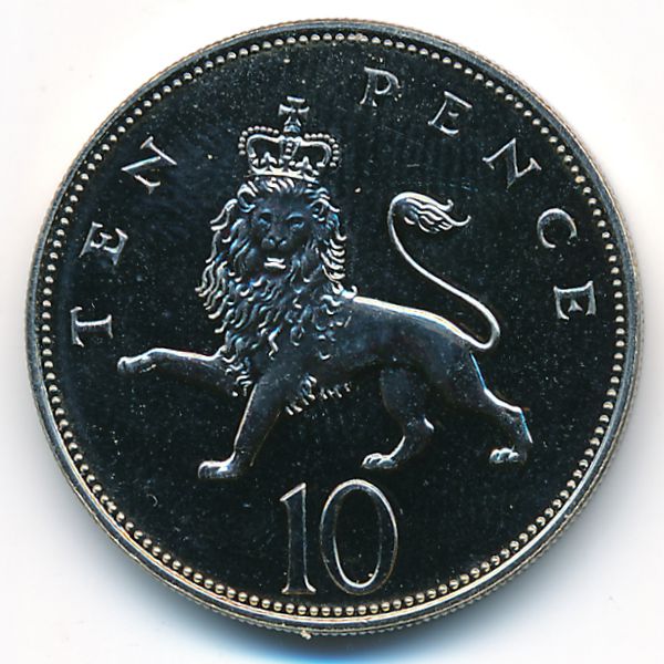 Великобритания, 10 пенсов (1989 г.)