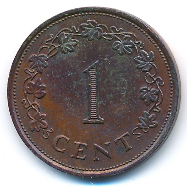 Мальта, 1 цент (1977 г.)