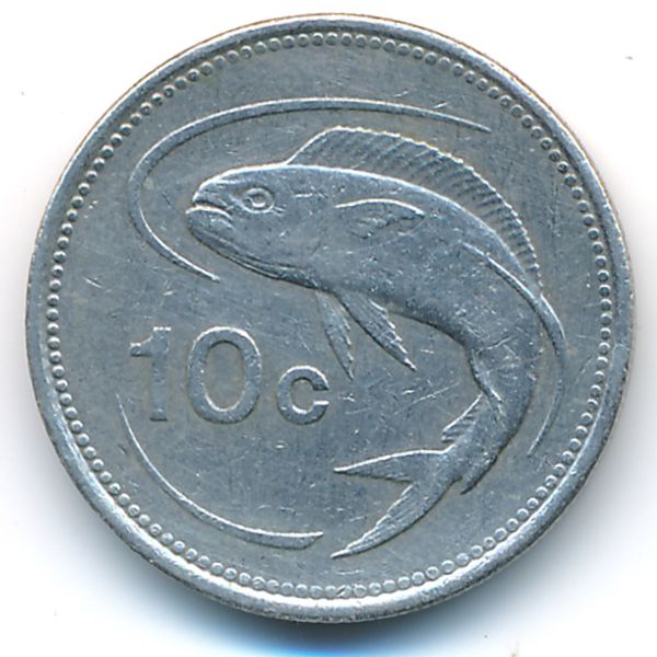 Мальта, 10 центов (1986 г.)