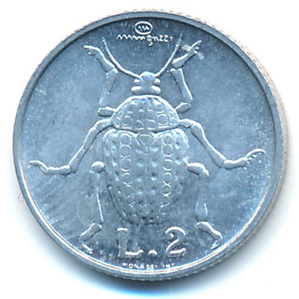 Сан-Марино, 2 лиры (1974 г.)