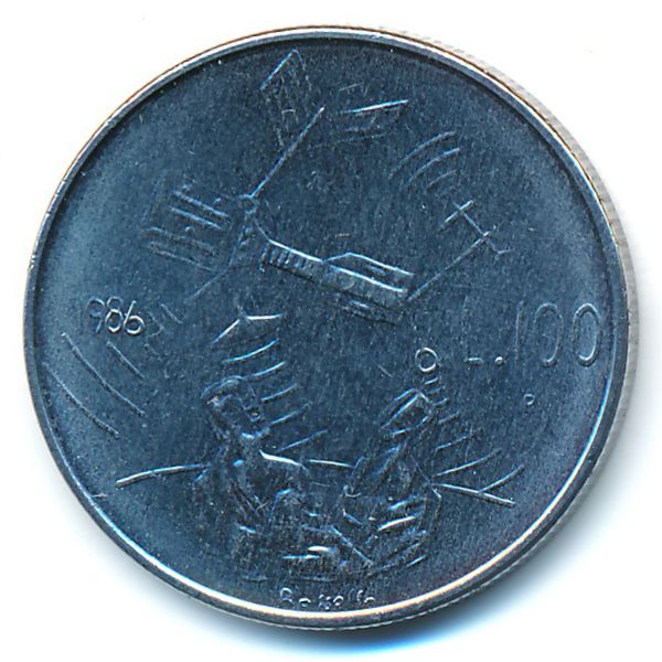 Сан-Марино, 100 лир (1986 г.)