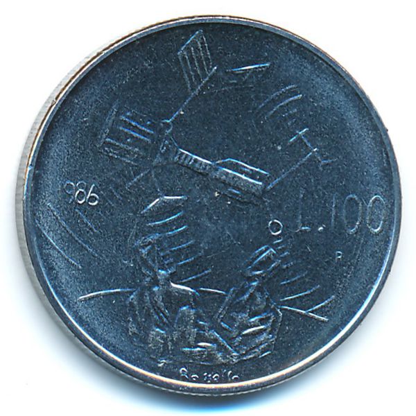 Сан-Марино, 100 лир (1986 г.)