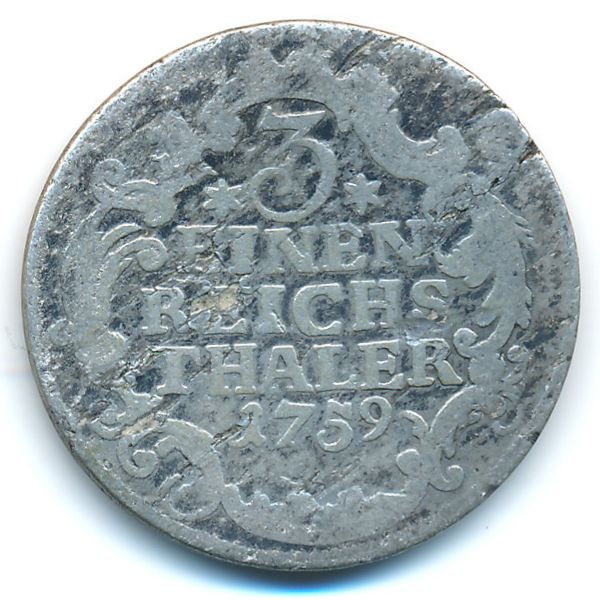 Пруссия, 1/3 рейхсталлера (1759 г.)