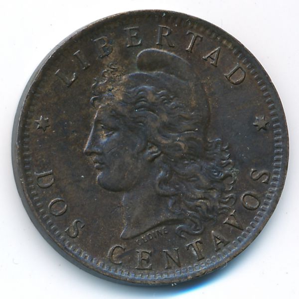 Аргентина, 2 сентаво (1888 г.)