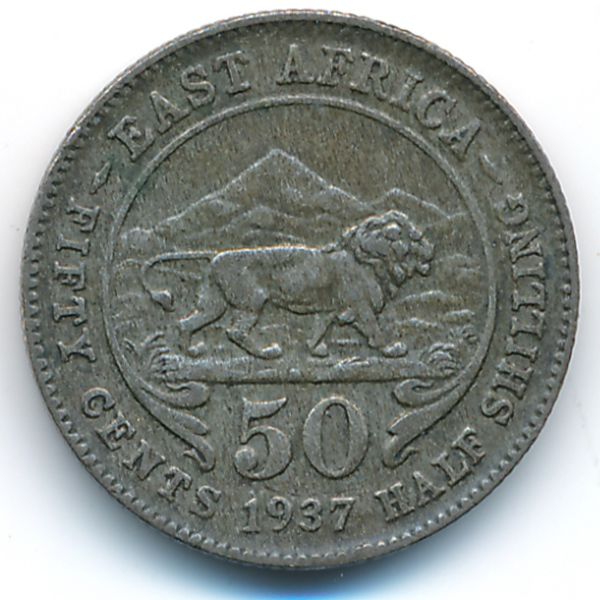 Восточная Африка, 50 центов (1937 г.)