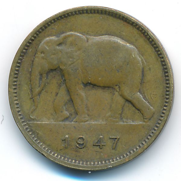 Бельгийское Конго, 2 франка (1947 г.)