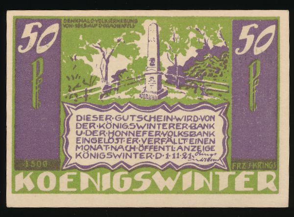 Нотгельды Германии, 50 пфеннигов (1921 г.)