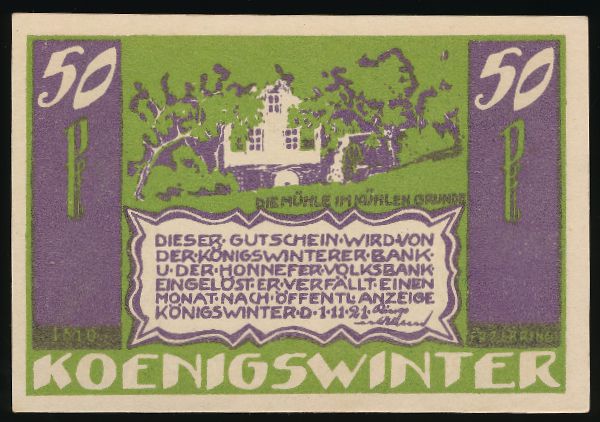 Нотгельды Германии, 50 пфеннигов (1921 г.)