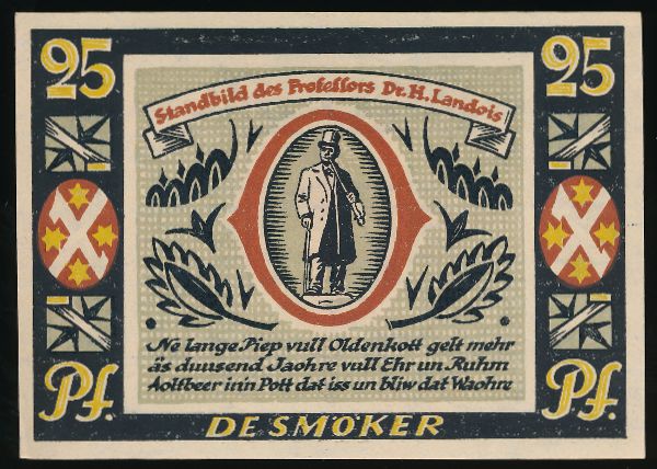 Нотгельды Германии, 25 пфеннигов (1921 г.)