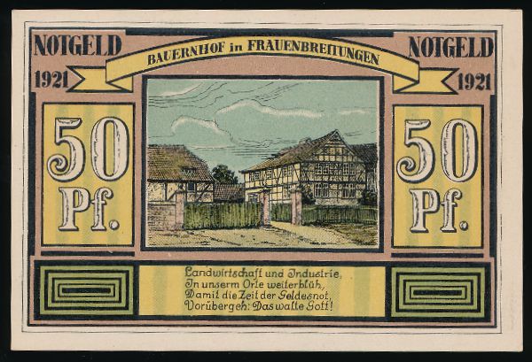 Нотгельды Германии, 50 пфеннигов (1921 г.)